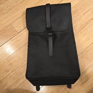 RAINS Black Waterproof Backpack